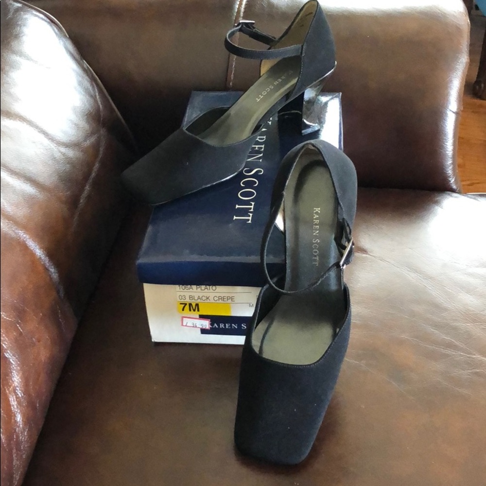 Karen Scott, size 7, black dress shoes